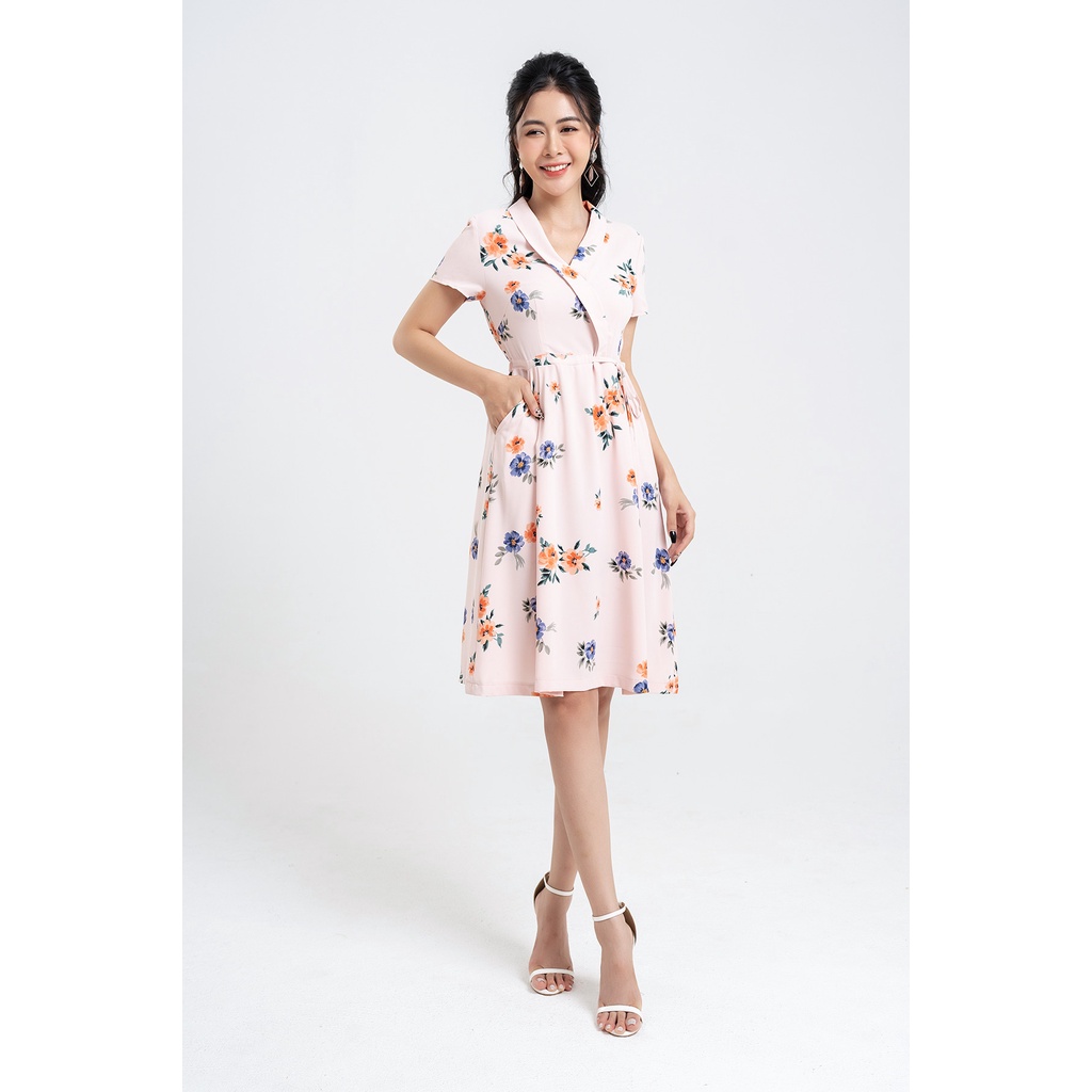 Đầm Xòe LAMER Cổ Bẻ Chun Sau L63L22H027