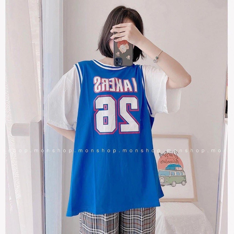 [Rẻ Vô Địch] Áo thun cotton tay lỡ Unisex -- Áo phối tay viền Bo số 26 bóng chày | BigBuy360 - bigbuy360.vn