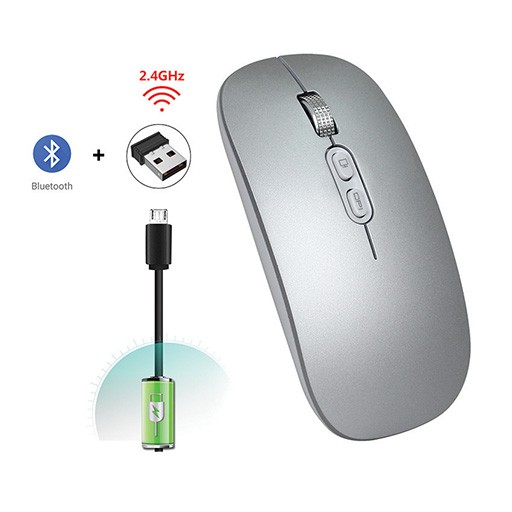 Chuột không dây bluetooth wireless GGear M103 silent pin sạc cho laptop macbook ipad