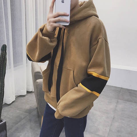 Áo Hoodie Dáng Rộng Lót Nhung Dày Dặn Thời Trang Hàn Quốc Cho Cặp Đôi