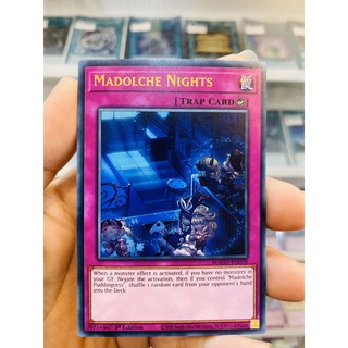 Thẻ Bài Lẻ YugiOh! Mã MAGO-EN070 - Madolche Nights - Gold-Letter Rare - 1st Edition