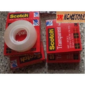 COMBO 12 CUỘN  BĂNG KEO 3M SCOTCH 600 19mm dài 33met độ bám dính tốt chuyên dùng trong phòng in THỬ MỰC, THỬ SƠN