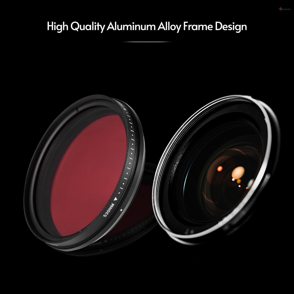 Bộ Lọc Hồng Ngoại Điều Chỉnh Được Từ 530nm Sang 750nm Fotga 62mm Cho Máy Ảnh