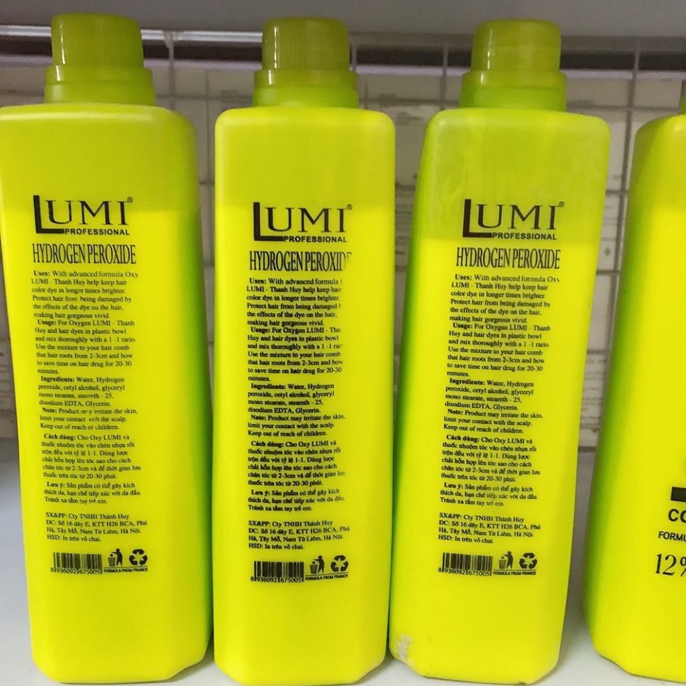 Oxy Trợ nhuộm Lumi Chống Rát Da Đầu 3,6,9,12 1000ml