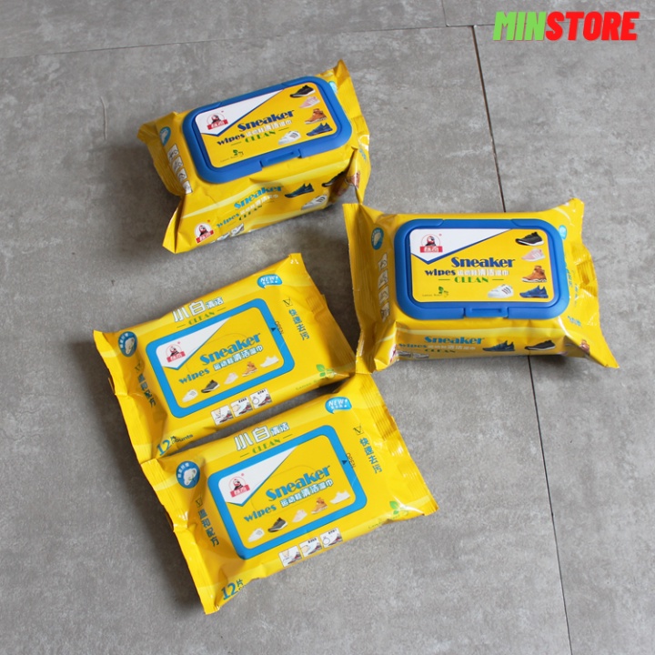 Khăn lau giày dép - Giấy lau giày tiện lợi Sneaker Wipes gói 30 cái -M03