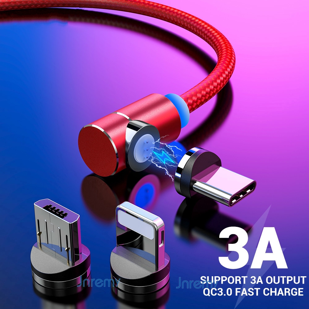 dây cáp sạc từ tính usb type c 3a có đèn led chất lượng cao cho IP11