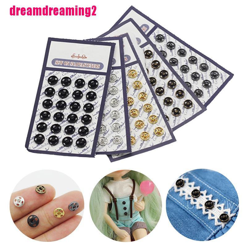 Bộ 24 Nút Mini Cho Quần Áo Búp Bê Tỉ Lệ 1 / 6