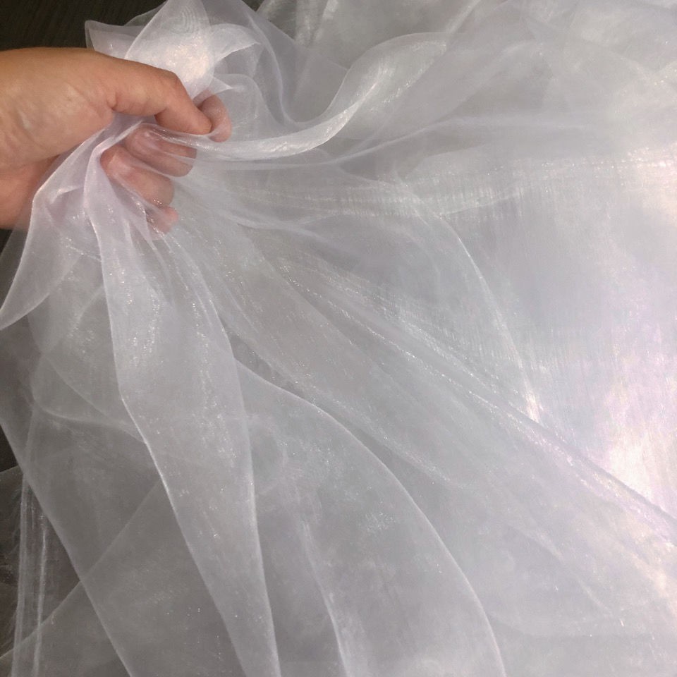 Soft silky silky silk fabric student designer wedding dress veil fabric baby clothing fabric DIY