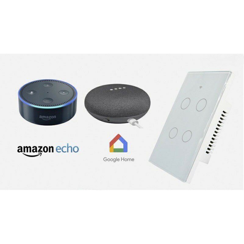 Công tắc đèn thông minh wifi Tuya Smart loại cao cấp loại không có dây N