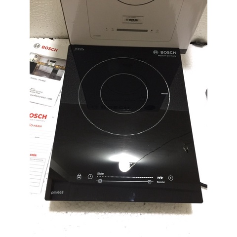 Bếp hồng ngoại đơn BOSCH PMI668 (Hàng nhập khẩu) 3 vòng nhiệt 2300w KHÔNG KÉN NỒI Bảo hành 24 tháng