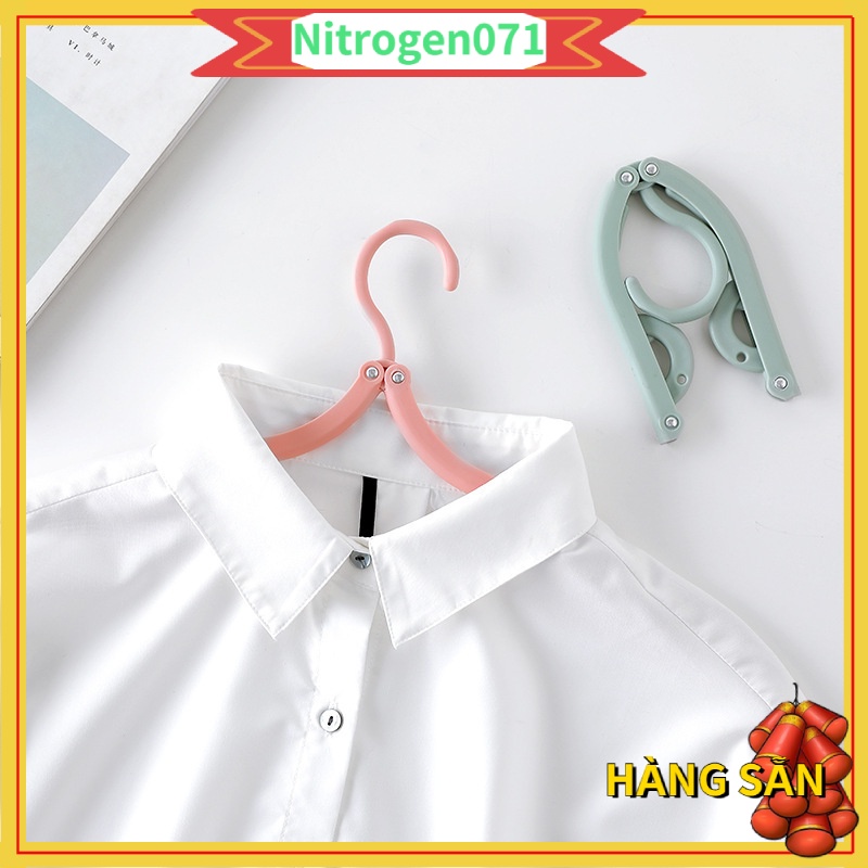 Nitrogen071 Gấp Móc treo quần áo Giá phơi nhựa đa chức năng Giặt là ngoài trời cho hộ gia đình
