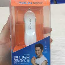 Tẩu ô tô Arun 2 cổng usb