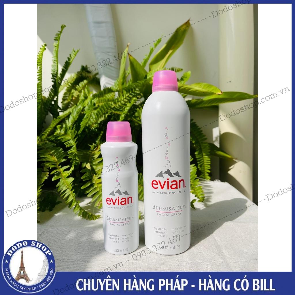 Xịt khoáng Evian 400ml - Hàng Pháp, dưỡng ẩm, chăm sóc da toàn diện_Dodoshop.com.vn