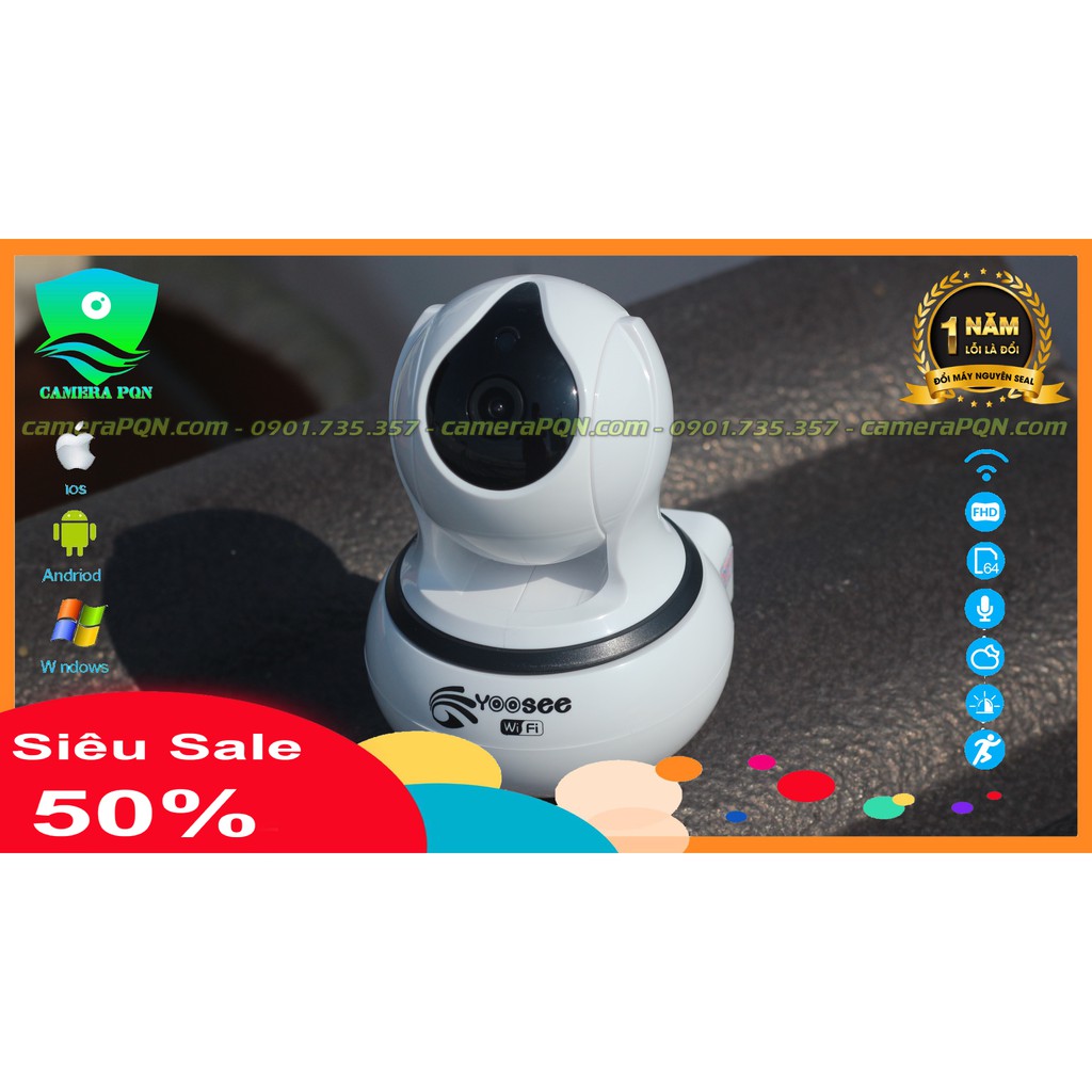 Camera Yoosee Không Râu G999 Siêu Sắc Nét Kèm Thẻ Nhớ