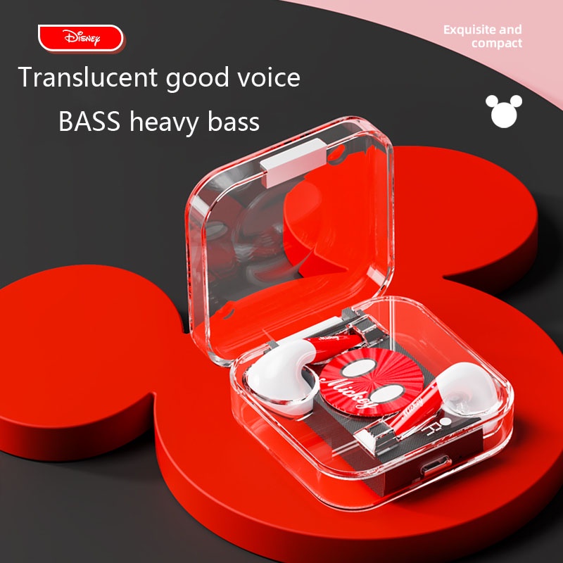 Tai nghe bluetooth không dây LENOVO Disney LK-10 TWS giảm tiếng ồn kèm micro vỏ trong suốt