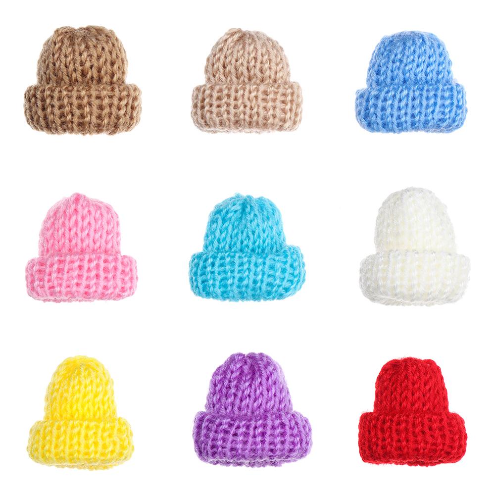RAINBOW Set 5 Nón Len Mini Xinh Xắn Cho Nhà Búp Bê