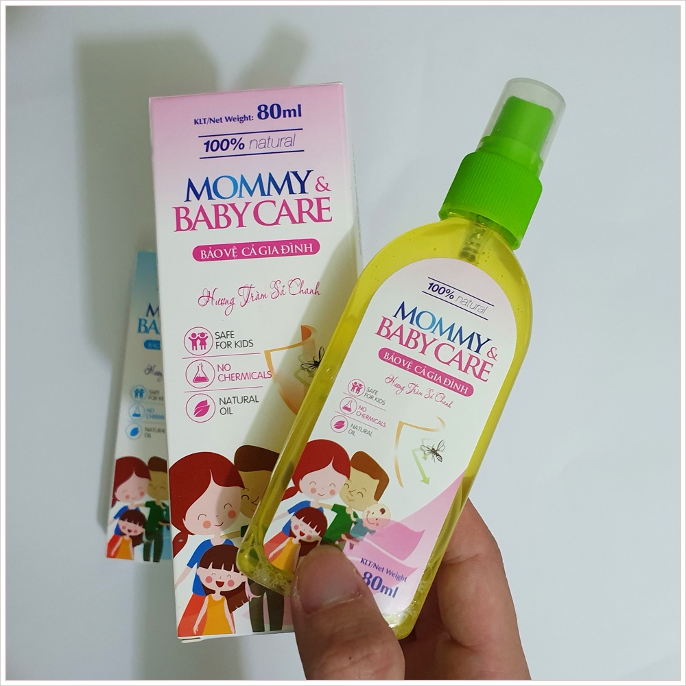 Tinh dầu tràm sả chanh dùng đuổi muỗi dạng bình xịt cho bé 80ml