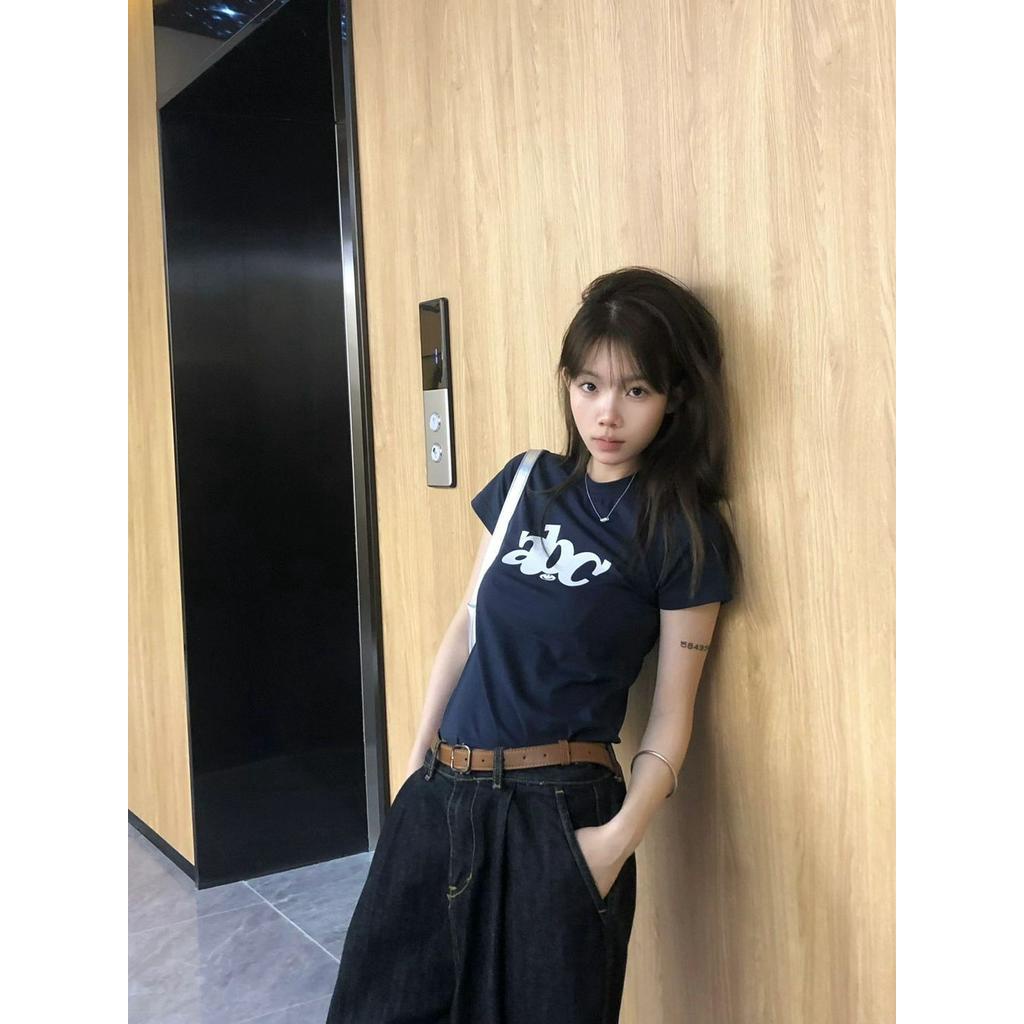 GD1 Áo phông áo croptop áo baby tee American Vintage 2023 New Y2K Style JN0813