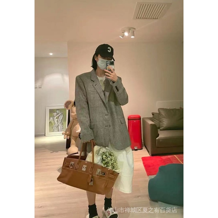 Nón lưỡi trai SR-STUDIO thêu chữ C lớn thời trang hàn quốc