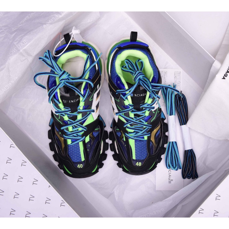 SNEAKER NAM NỮ GIẦY THỂ THAO  BALENCIAGA TRACK màu xanh đen