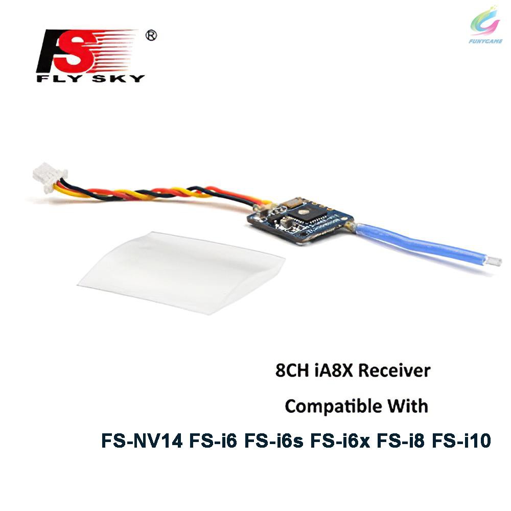 RC RC Bộ Nhận Tín Hiệu Flysky Fs-Ia8X 8ch 2.4g I-Bus / Ppm Cho Máy Bay Điều Khiển Fs-Nv14 Fs-I6 Fs-I6S Fs-I6X Fs-I8 Fs-I10