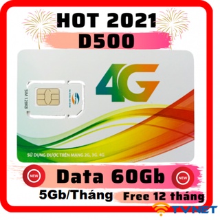 Sim 4G Viettel D500 DATA khủng miễn phí 12 tháng không phải nạp tiền. Siêu rẻ