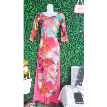 Thanh lý bộ áo dài voan hoa dễ thương