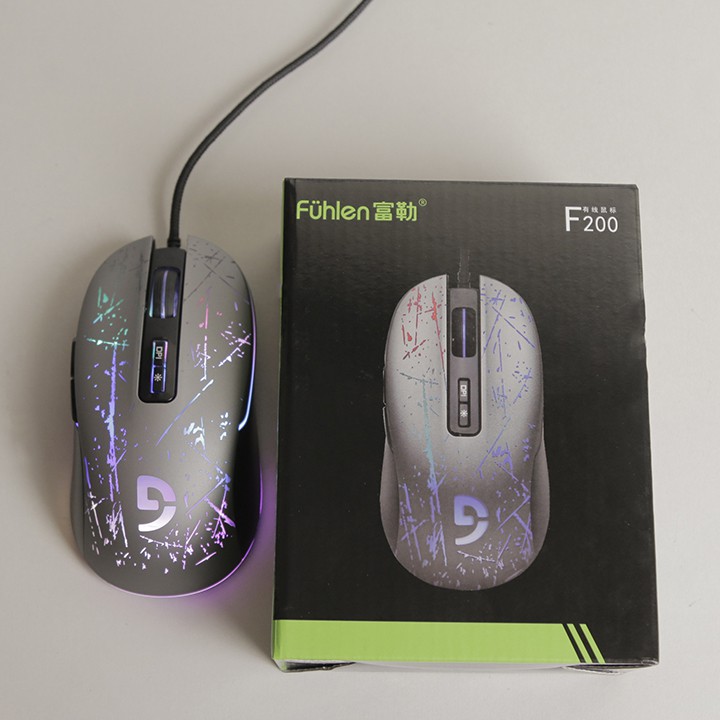 Chuột có dây game Fuhlen F200 RGB - 1 đổi 1 trong vòng 2 năm.