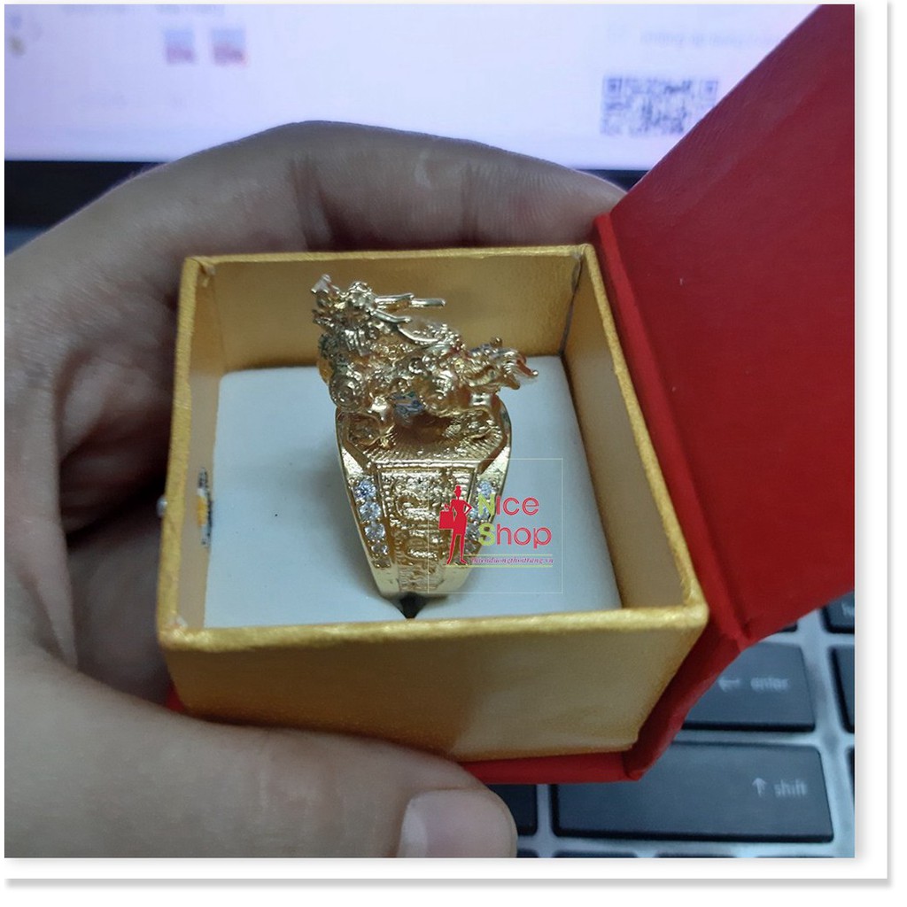 Nhẫn thời trang nam hình rồng mạ vàng cao cấp - TT0100 - Nice