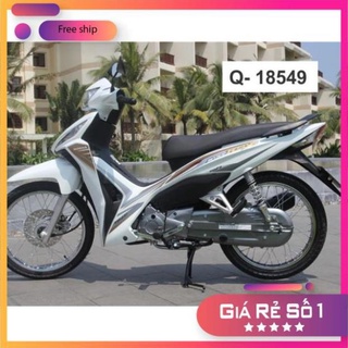 Tem xe Wave Rsx 2014 dán xe trắng 3 lớp