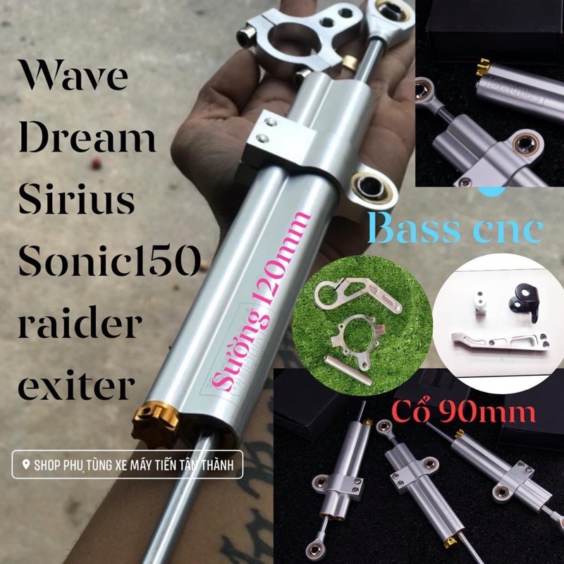 Trợ lực OHLINS tay lái cổ &amp; trợ lực sườn  các xe winner sonic raider wave dream sirius cud 50 KHÔNG KÈM ỐC