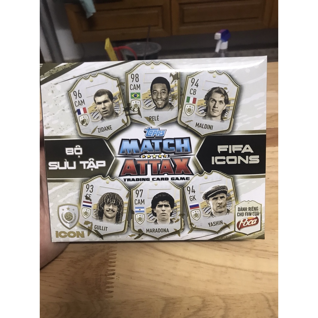 Bộ sưu tập Album 80 thẻ in FO4 ICON Match Attax