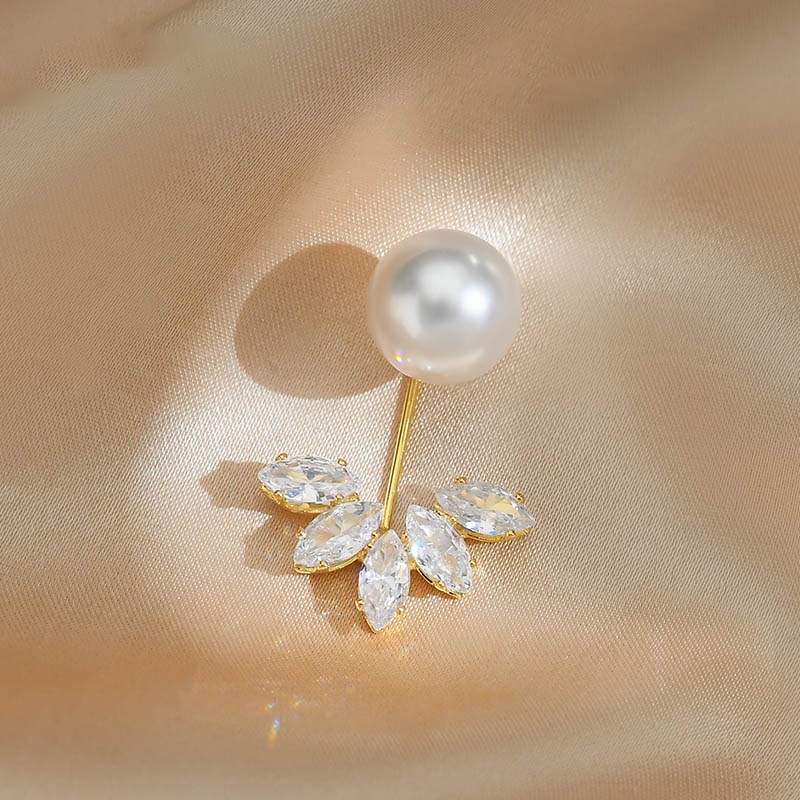 Trâm Cài Áo Đính Đá Opal Cao Cấp Thời Trang Hàn Quốc