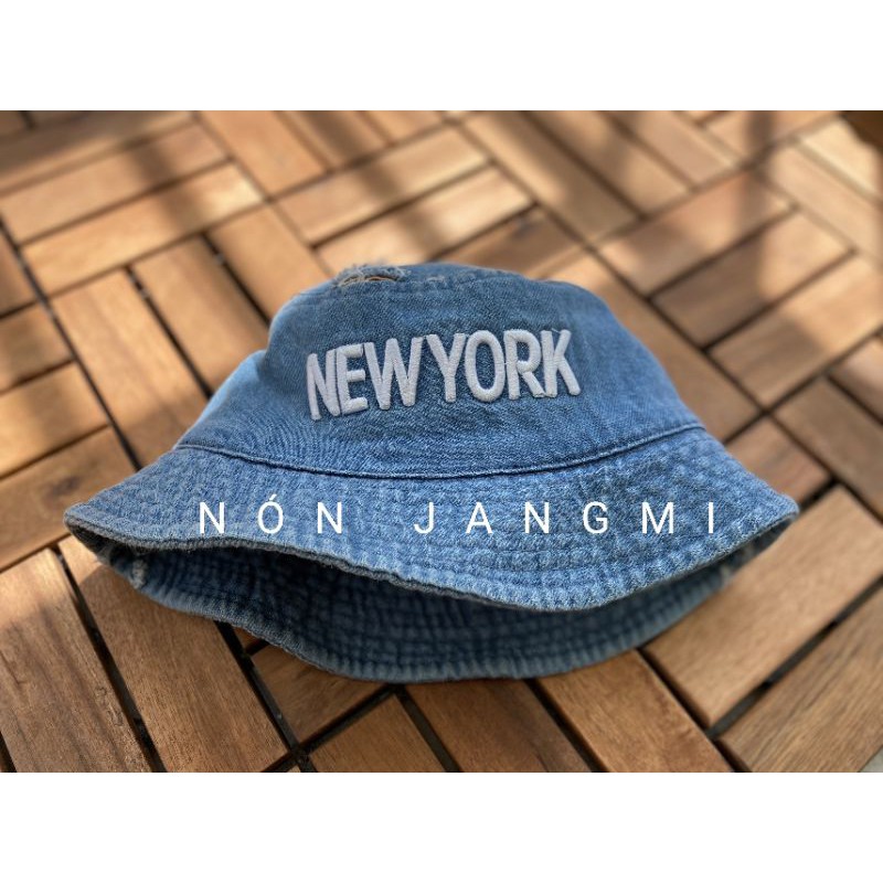 Nón Bucket Vải Jean