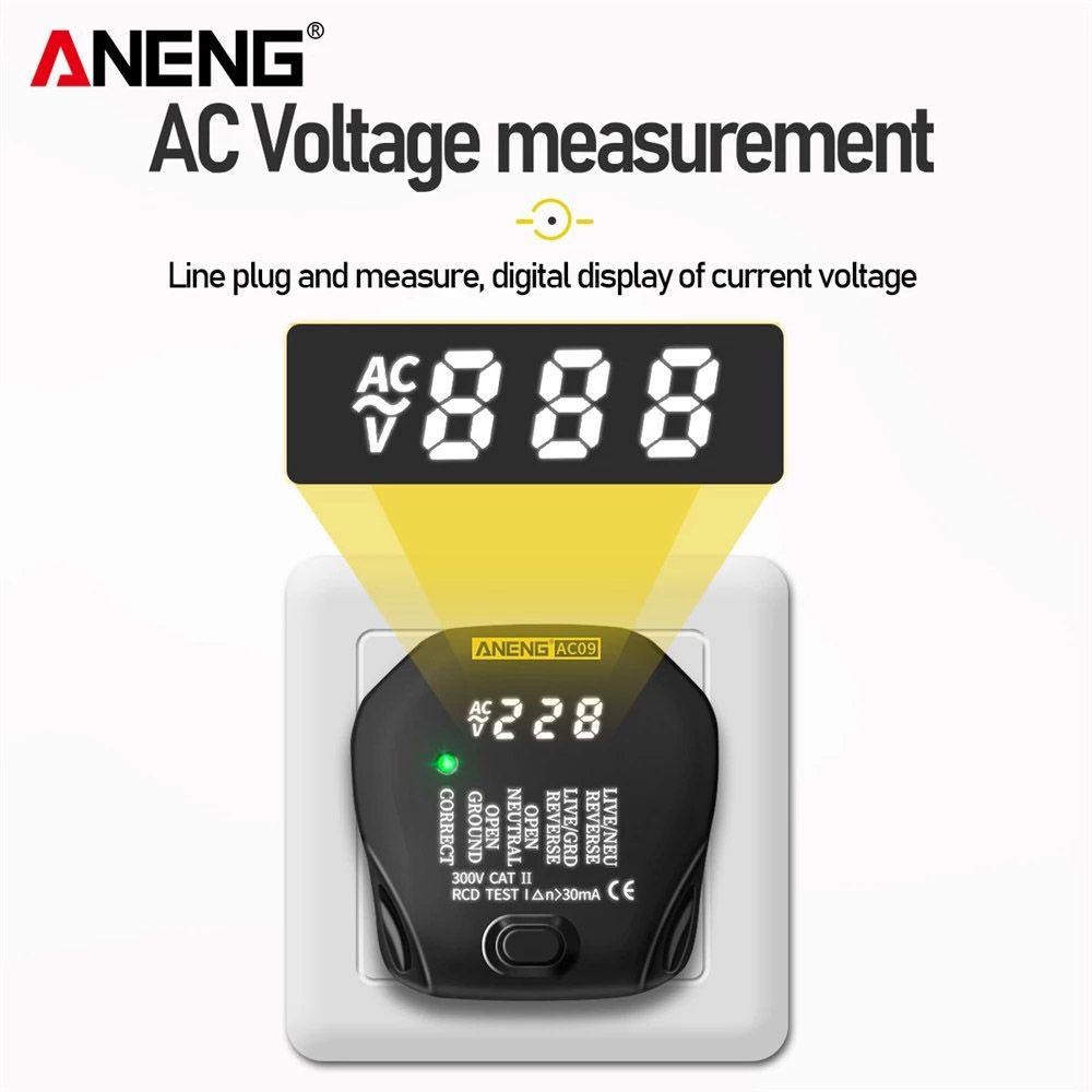 Thiết Bị Kiểm Tra Điện Áp Thông Minh ANENG AC09 Trong Đất Zero Line Phase 1