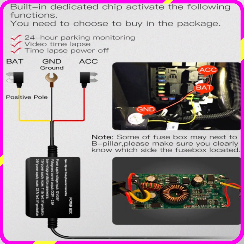 Camera hành trình 360 độ gắn gương xe ô tô Whexune K960, Ram 2GB, Rom 32GB, màn hình 12 inch