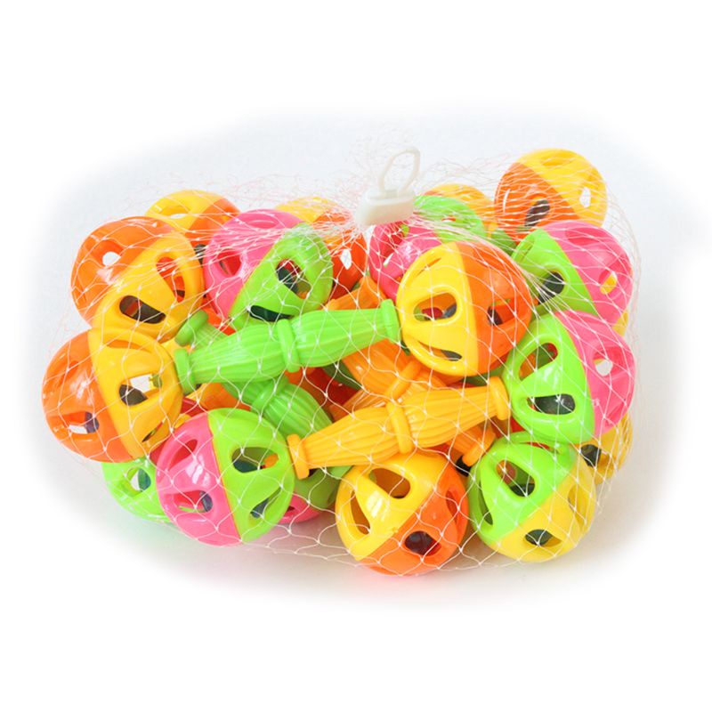 Set 2 Quả Bóng Nhiều Màu Sắc Đồ Chơi Cho Chim Vẹt