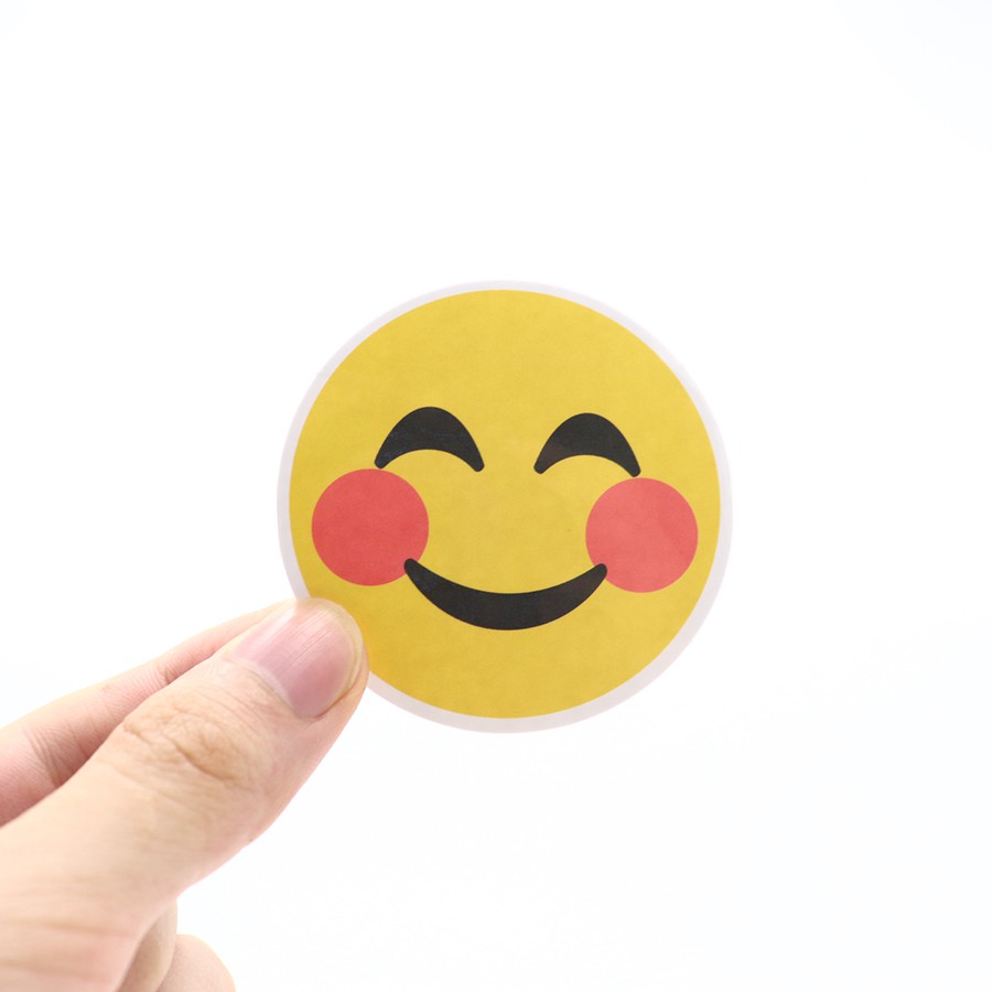 Bộ 50 Miếng Dán Sticker Hình EMOJI Cute Cỡ Lớn