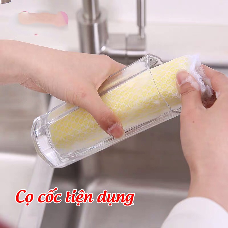 [Mã LIFE1003ALL giảm 10% đơn 50K] Combo 8 Mút Bông - Giẻ Rửa Bát Nhật Siêu Bền Đẹp ,Có Dây Treo Tiện Lợi