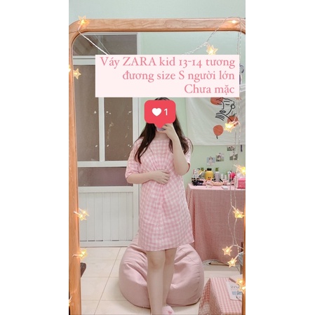 [PASS] Váy kẻ caro ZARA