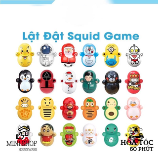 Cho Bé Lật Đật Mini Hình Squid Game Dễ Thương Siêu Đáng Yêu Đồ Chơi Cho Bé