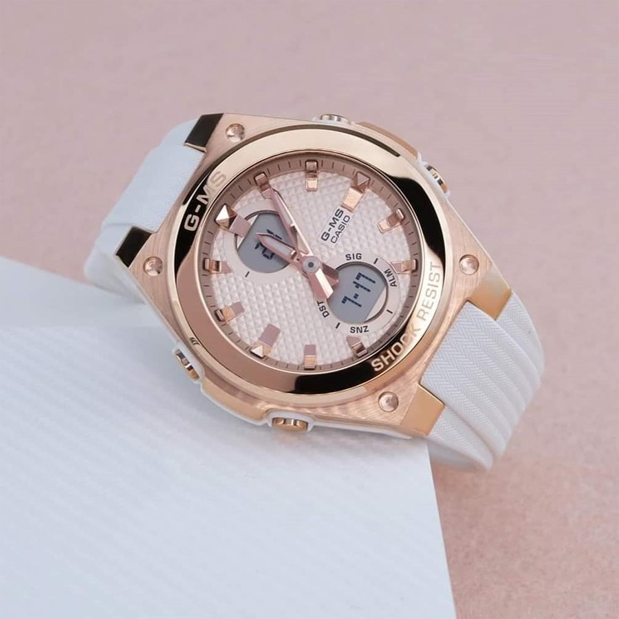 Đồng Hồ Nữ Casio Baby-G MSG-C100G-7ADR - Gờ Mặt Kim Loại - Chống Nước 100m- bảo hành 12 tháng