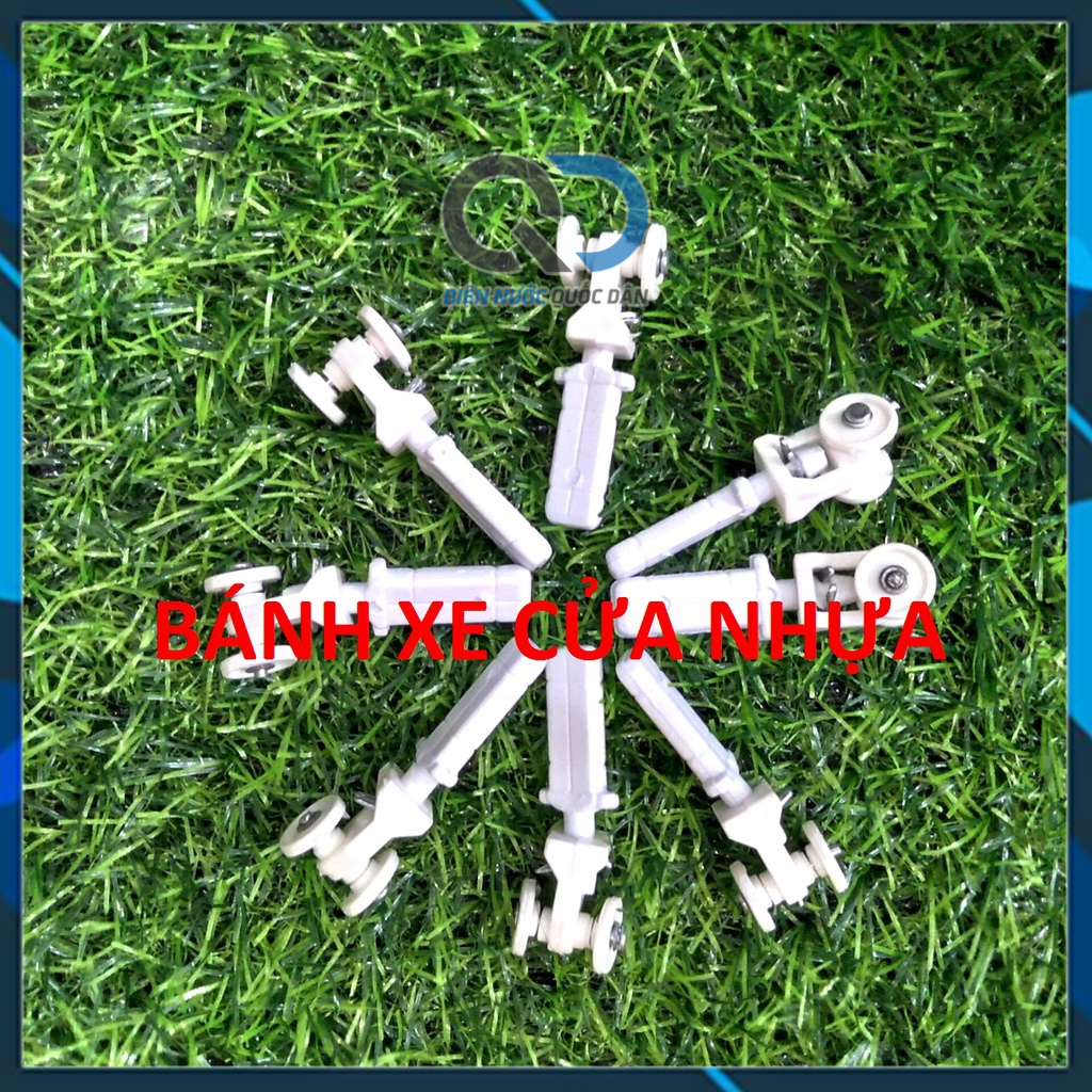 Thanh ray cửa xếp nhựa 80 cm / 1 m - Bánh xe cửa xếp nhựa