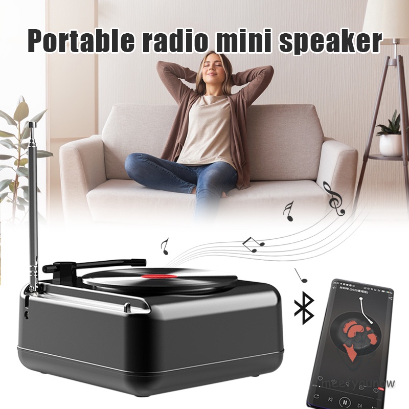 Máy Nghe Nhạc Vinyl Cổ Điển Tích Hợp Loa Tiện Dụng
