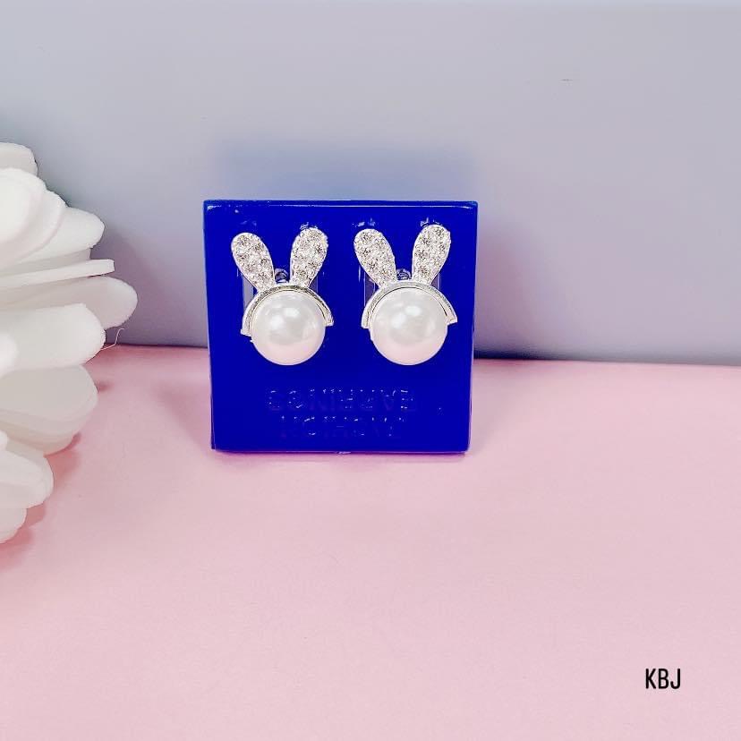 Bông tai nữ bạc thật hình thỏ xinh xắn ngộ nghĩnh đáng yêu LINH MIU SILVER