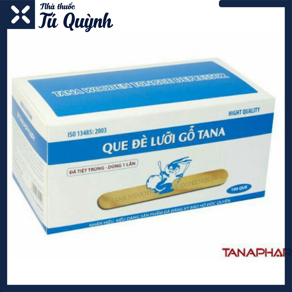 »» Que đè lưỡi gỗ tiệt trùng Tana 100 chiếc