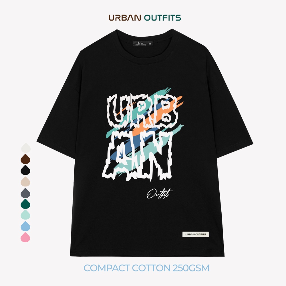 Áo Thun Tay Lỡ Form Rộng URBAN OUTFITS ATO168 Local Brand In Chữ ver 2.0 Chất Vải 95% Compact Cotton 250GSM Dầy