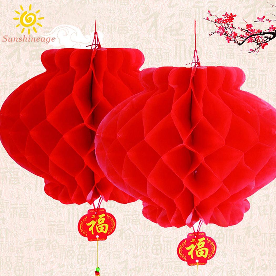 Set 10 Lồng Đèn Giấy Phong Cách Trung Hoa