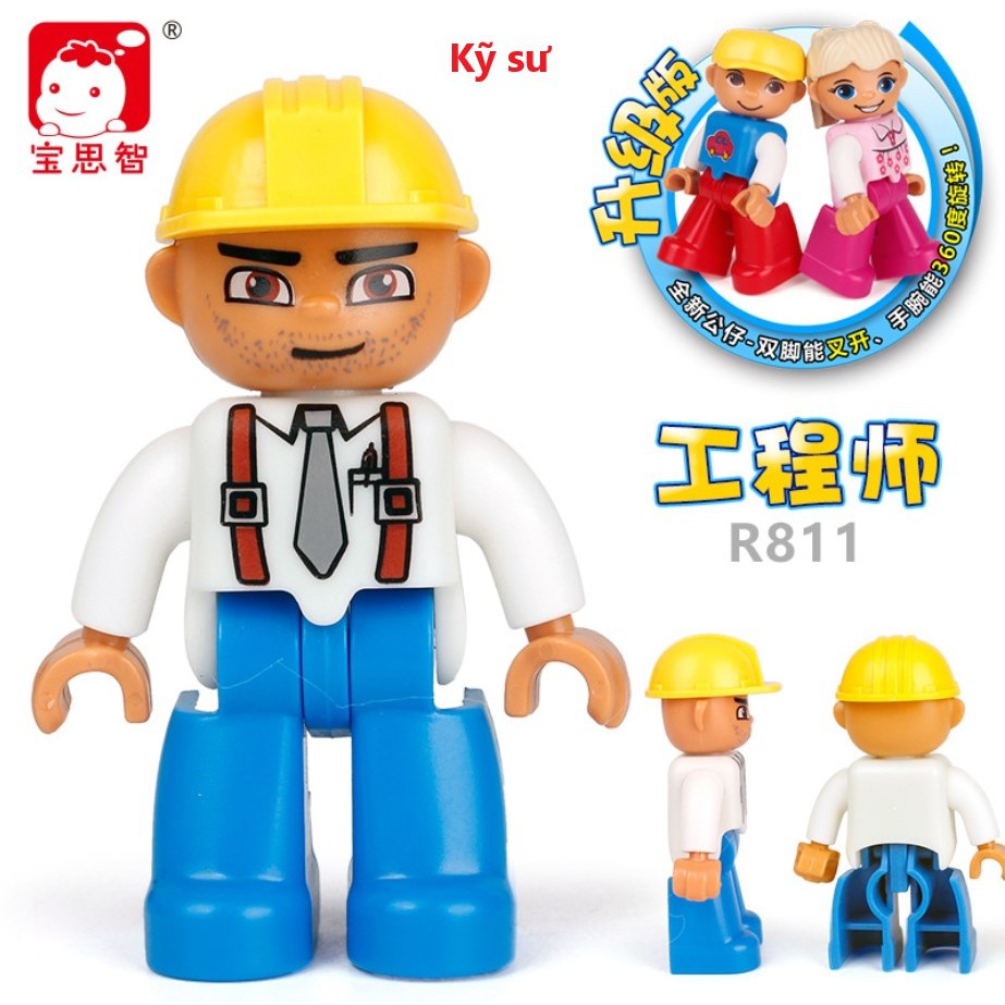 Hãng Baosizhi - Các nhân vật minifigures tương thích với Lego Duplo (nhóm 2)