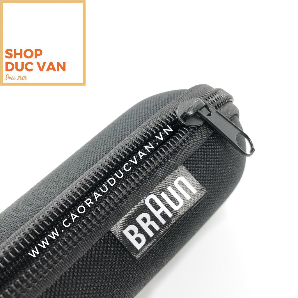 Túi cứng đựng máy cạo râu Braun Series 5 tiện dụng có khóa kéo mang theo du lịch